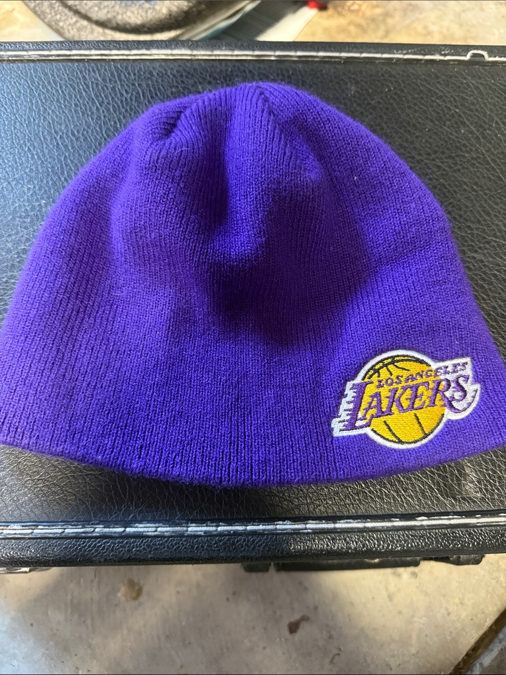 Los Angeles Lakers Purple Knit Beanie for Kids